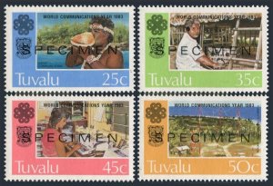 Tuvalu 212-215 SPECIMEN, MNH. Mi 203-206. WCY-1983. Conch Shell Trumpet, Radio,