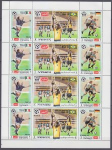 1970 Yemen Kingdom 1150-1152ZB 1970 FIFA World Cup in Mexico 16,00 €