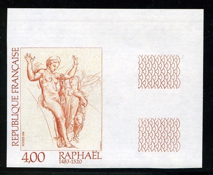 France, 1950-Present #1865 (Ceres 2266) Cat€85, 1983 Raphael, imperf. right...