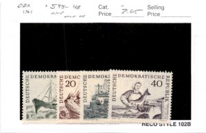 Germany - DDR, Postage Stamp, #545-548 Mint NH, 1961 Fishing (AB)