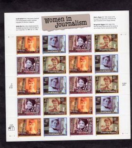 3665-3668 Women in Journalism, MNH sheet/20 (#S111111)