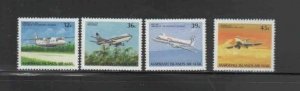 MARSHALL ISLANDS #C22-C25 1989 AIRCRAFT MINT VF NH aa