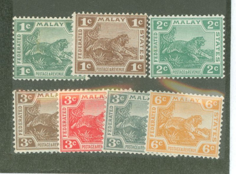 Malaya #38-43/45 Unused Single