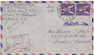 United States A.P.O.'s 3c Win the War (2) 1944 U.S. Army Postal Service, A.P....