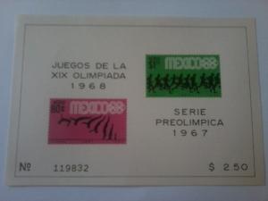 MEXICO SHEET OLYMPIC GAMES