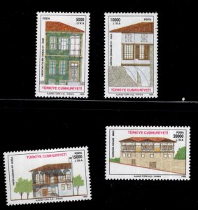 TURKEY Scott 2631-2634 MNH** 1995 Architecture set