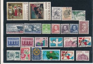 D376271 Denmark Nice selection of VFU Used stamps