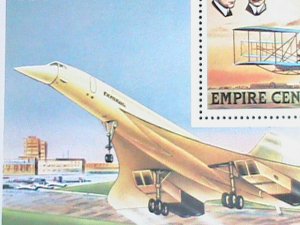 Central Africa Stamp-1978 The Wright Brothers & Glider  CTO-S/S sheet