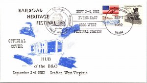 RAILROAD HERITAGE FESTIVAL HUB OF THE BALTIMORE & OHIO EVENS EAST ODDS WEST 1982