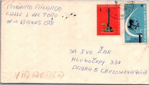 CUBA YRS'1940-90 ISSUE POSTAL HISTORY AIRMAIL COVER ADDR CZECH REP