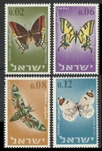 1965 Israel 352-355 Butterflies