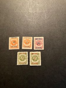 Stamps Memel Michel 167-71 AII hinged