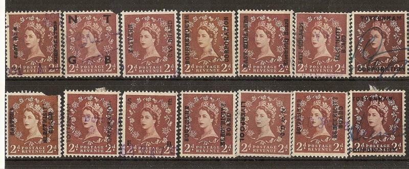 GB Wilding Overprints for National Industries & Corporations & Companies