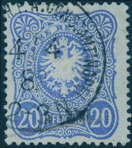 Germany Offices in Turkey 1882 20Pfg V42 Vorlaufer Forerunner Deutsche Pos 93884