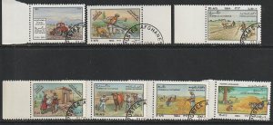 1984 Afghanistan - Sc 1061-7 - used VF - 7 single - Agricultural scenes
