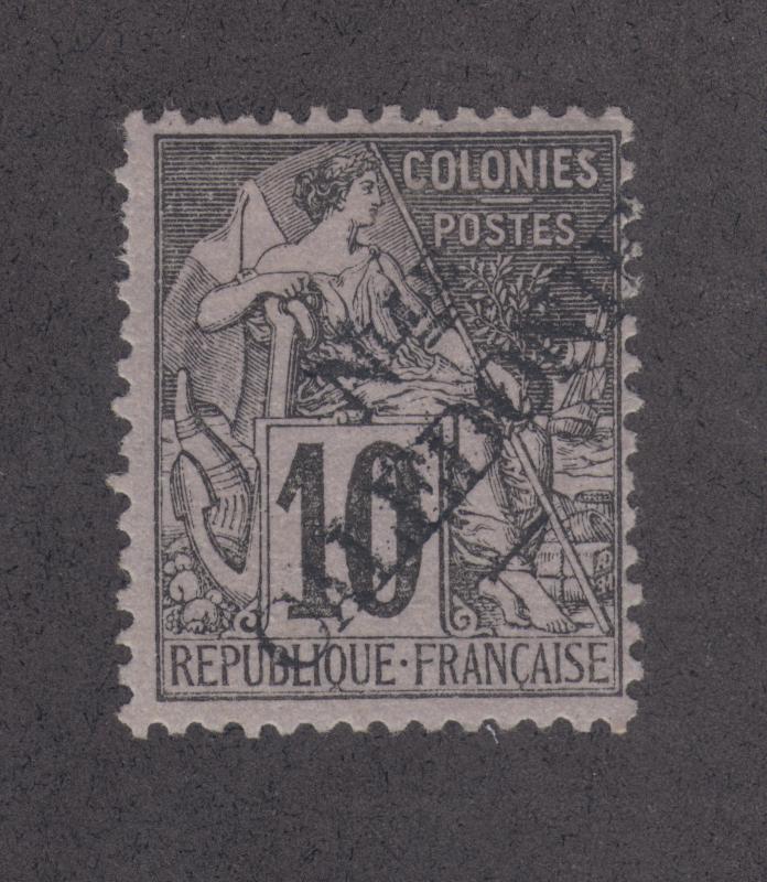 New Caledonia Sc 24 MLH. 1892 10c Commerce w/ New Caladonie ovpt