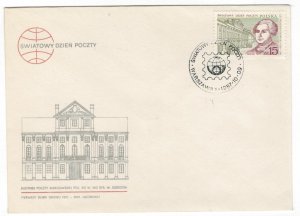 Poland 1987 FDC Stamps Scott 2830 World Post Day Post Office Postmaster General