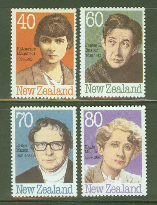 New Zealand Scott 946-9 MH* Authors set