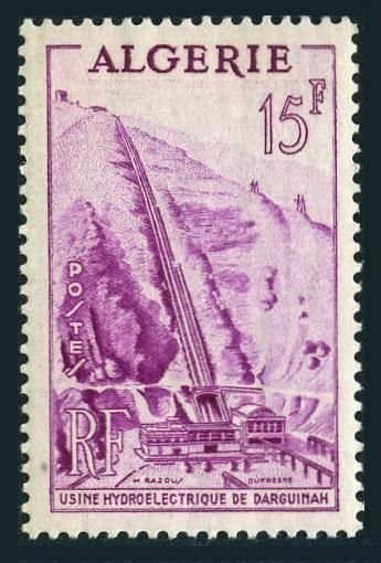 Algeria 255,MNH.Michel 325. Darguinah Hydroelectric Works,1954.