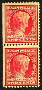 U.S. #367 MINT PAIR OG NH
