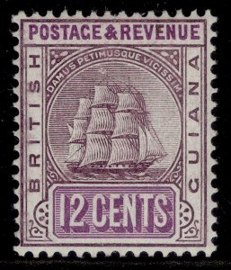 BRITISH GUIANA EDVII SG245, 12c dull & brt purple, VLH MINT. Cat £38. ORDINARY