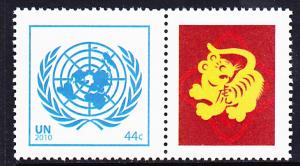 Not Listed United Nations 2010 Personalized MNH