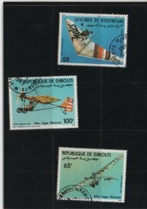 Thematic Stamps - DJIBOUTI 1980 MICROLITE 3v used