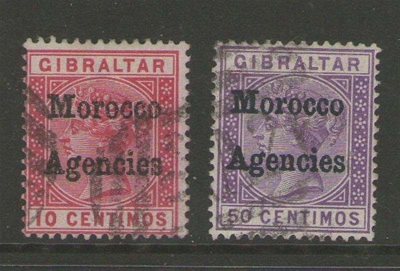 Gibraltar Offices Morocco 1898 QV Sc 2,6 FU
