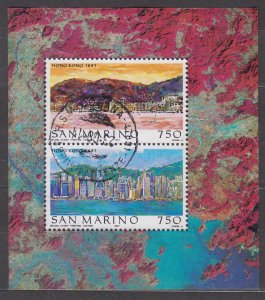 San Marino Scott #1376 1997 Used Sheet of 2 stamps