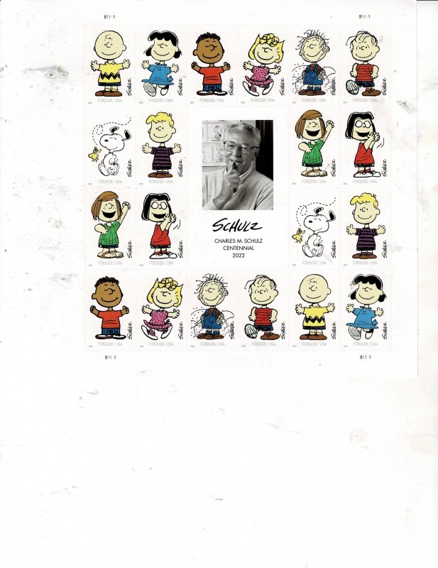 Schulz Charlie Brown Forever US Postage Sheet #5726 VF MNH