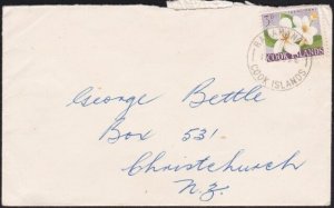 COOK IS 1963 cover to New Zealand ex RAKAHANGA.............. ..............A8448