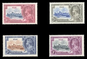 Fiji #110-113 Cat$20.25, 1935 Silver Jubilee, complete set, lightly hinged