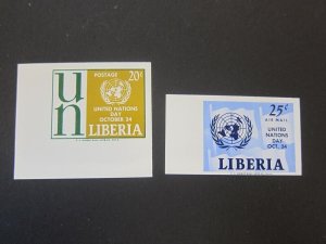 Liberia 1963 Sc 403,C144 Imperf. set MNH