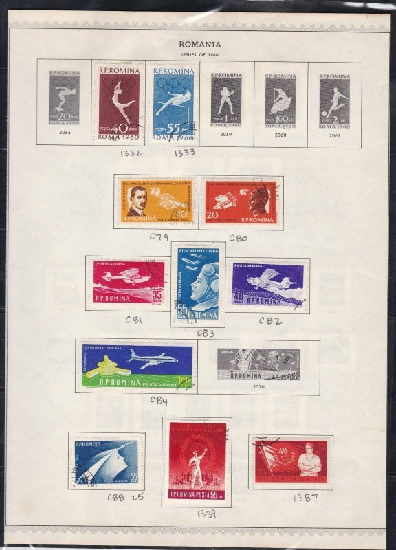 romania issues of 1960 stamps page ref 18288