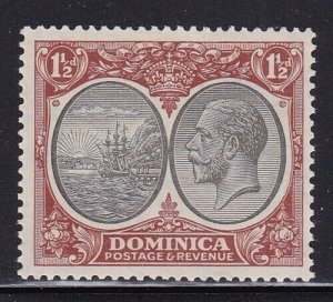 Album Trésors Dominica Scott #69 1 1/2p George V Colonie Seal Mint à Charnières