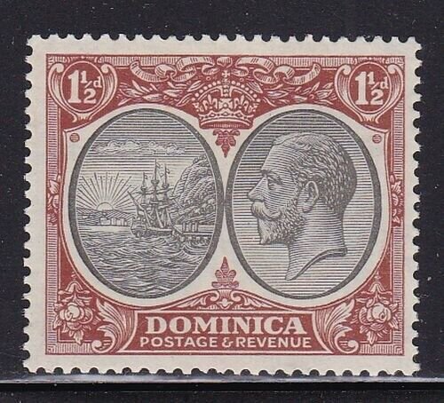 Álbum Tesoros Dominica Scott #69 1 1/2p George V Colonia Sello Nuevo Nuevo