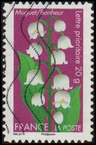France 4162 - Used - (60c) Lily of the Valley (2012) (cv $2.35)