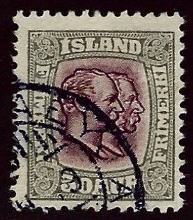 Iceland SC#82 Used F-VF SCV$15.00...Fill a great Spot!