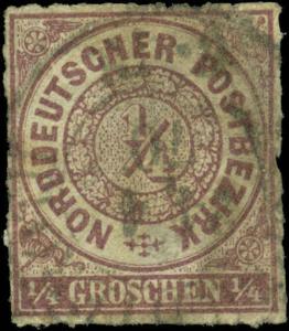 North German Confederation Scott #1 Used