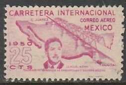 MEXICO C199, 25¢ Completion of Panamerican Hwy. UNUSED, NG. VF.