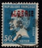 Algeria - #22 Louis Pasteur Overprinted  - Used