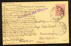 ALBANIA ITALIAN OCCUPATION 1919 10c Sc 95 POSTA MILITARE 116 SHEPHERDS Post Card