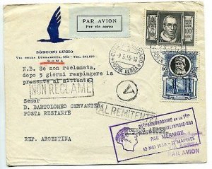 First Air France flight Paris / South America on 12.5.55