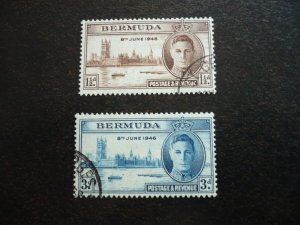 Stamps - Bermuda - Scott# 131-132 - Used Set of 2 Stamps