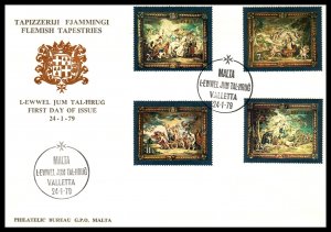 Malta 522-523 Set of Three U/A FDC