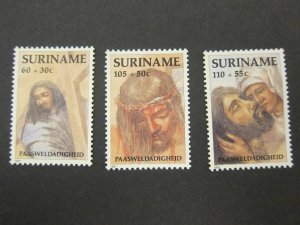 Suriname 1991 Sc B383-5 Christmas Religion set MNH