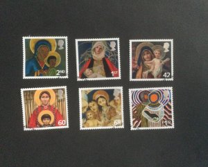 GB  2005. Christmas. Set of 6 used stamps. Ex FDC.