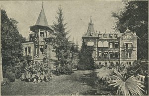 Germany Bavaria Bad Kissingen Villa Singer Classy Log House 1913 Postal Card