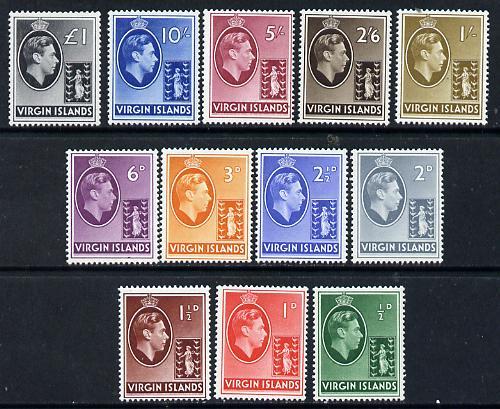 British Virgin islands 1938-47 KG6 definitive set complet...