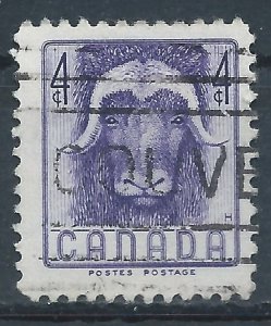 Canada 1955 - 4c Musk Ox (Wildlife Week) - SG478 used